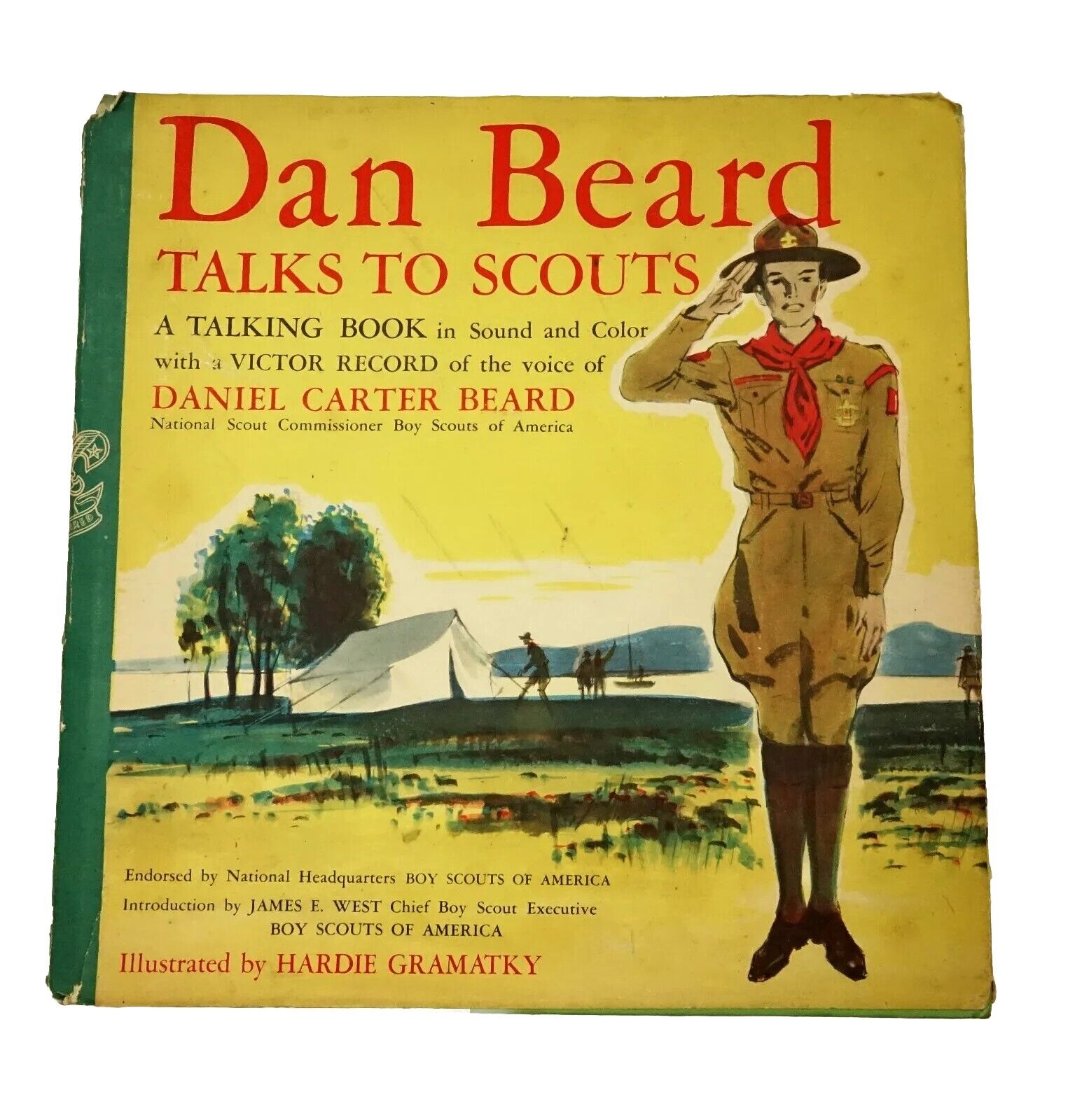 Dan Beard Talks To Scouts  record and illustrated book 1940