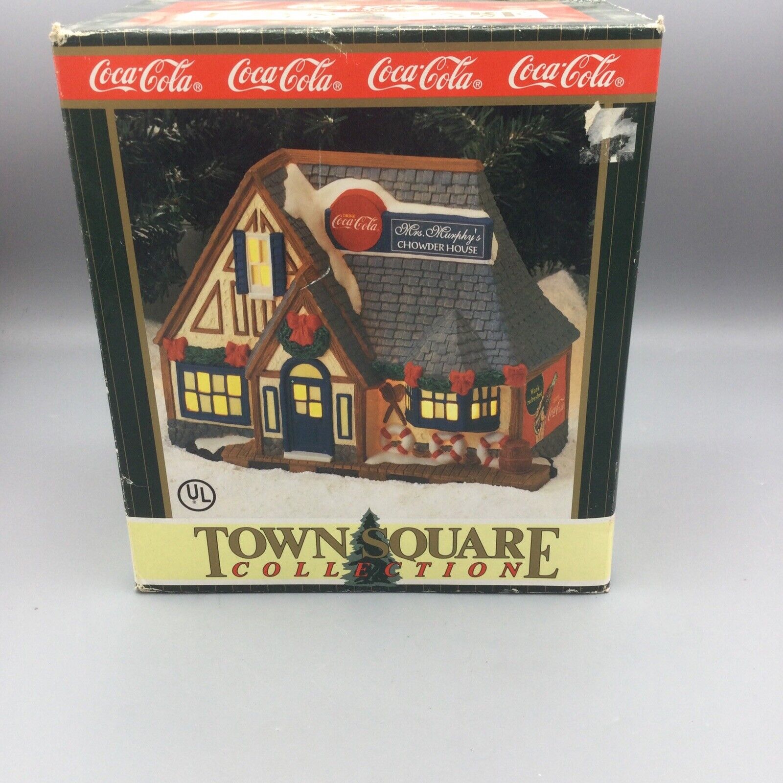 Vintage Coca Cola Town Square Collection Murphy\'s Chowder House NEW Open Box