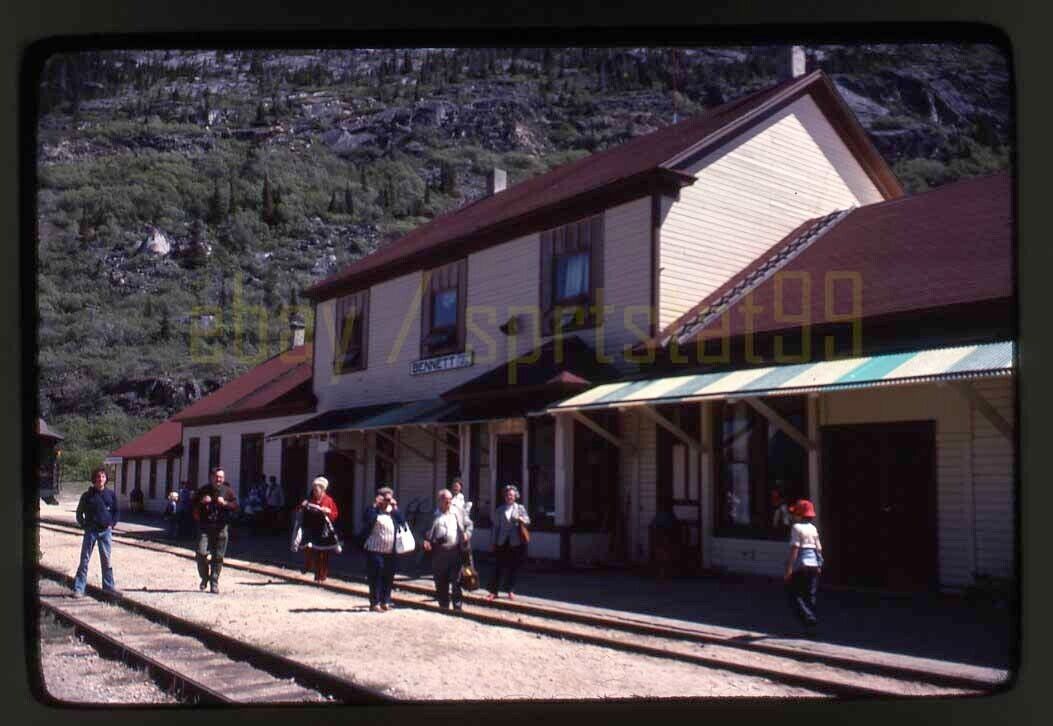 1977 WPYR White Pass Lake Bennett Train Depot - Vintage Railroad Slide