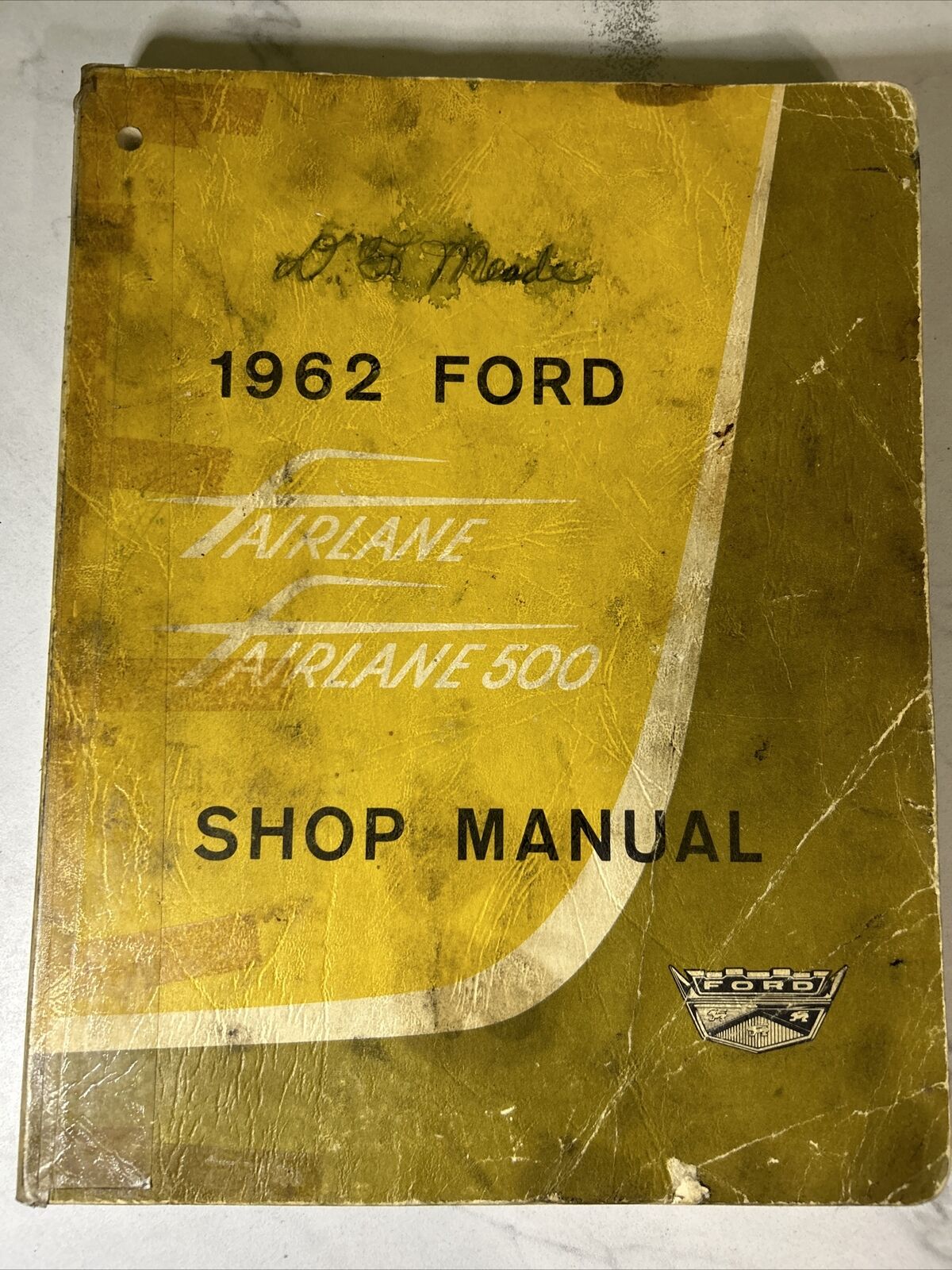 1962 Ford Fairlane & Fairlane 500 Shop Manual Used