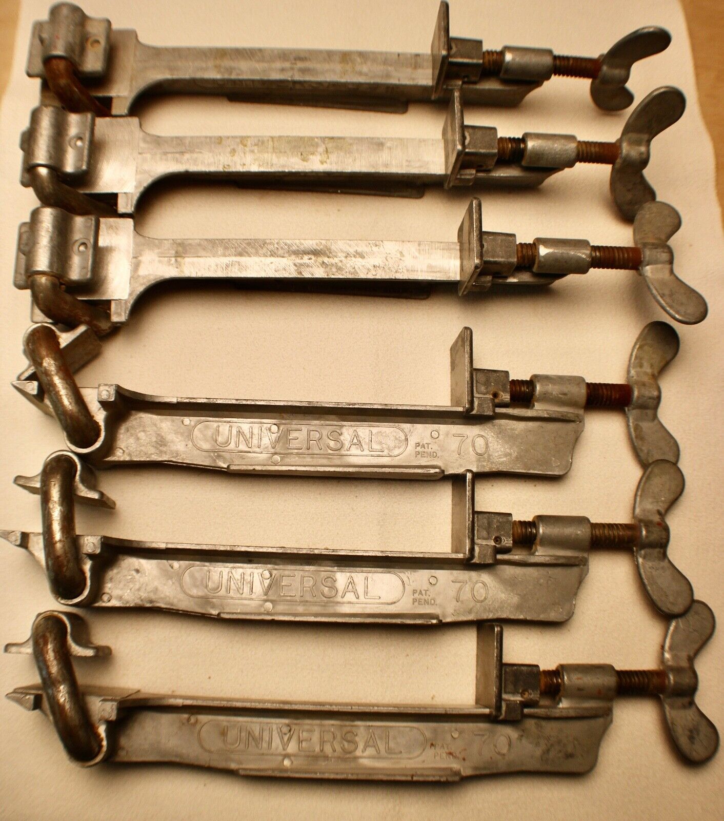 Lot of 6 Vintage Universal Face Frame Clamps  #70