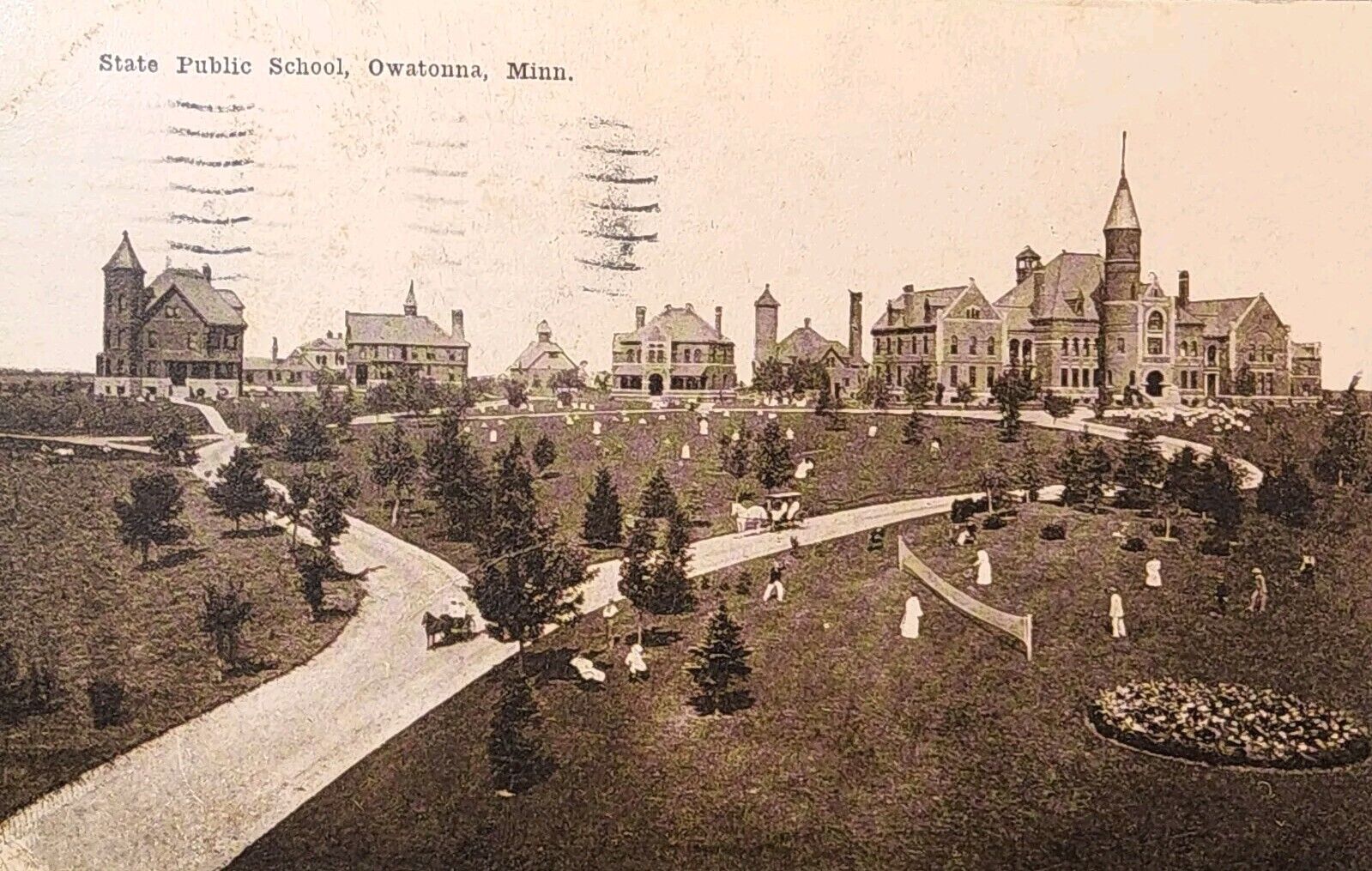 1916 Picture Postcard ~ State Public School ~ Owatonna, Minnesota ~ #-4879