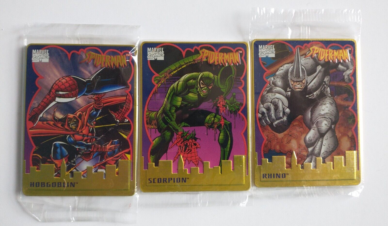 3x 1996 Marvel Metallic Impressions New Sealed Cards Lot