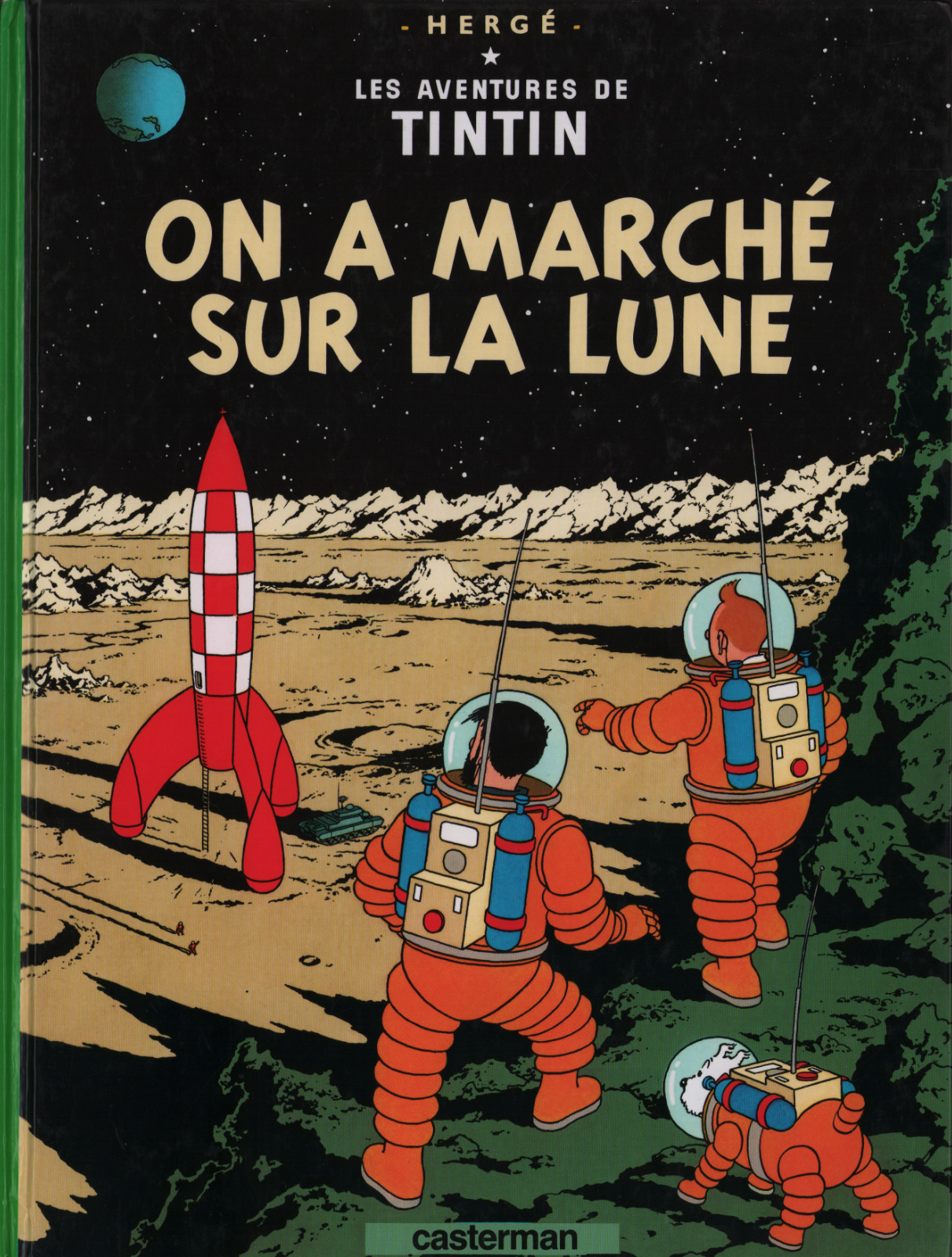 Les Aventures de Tintin On a marche sur la Lune Original French Edition NEW