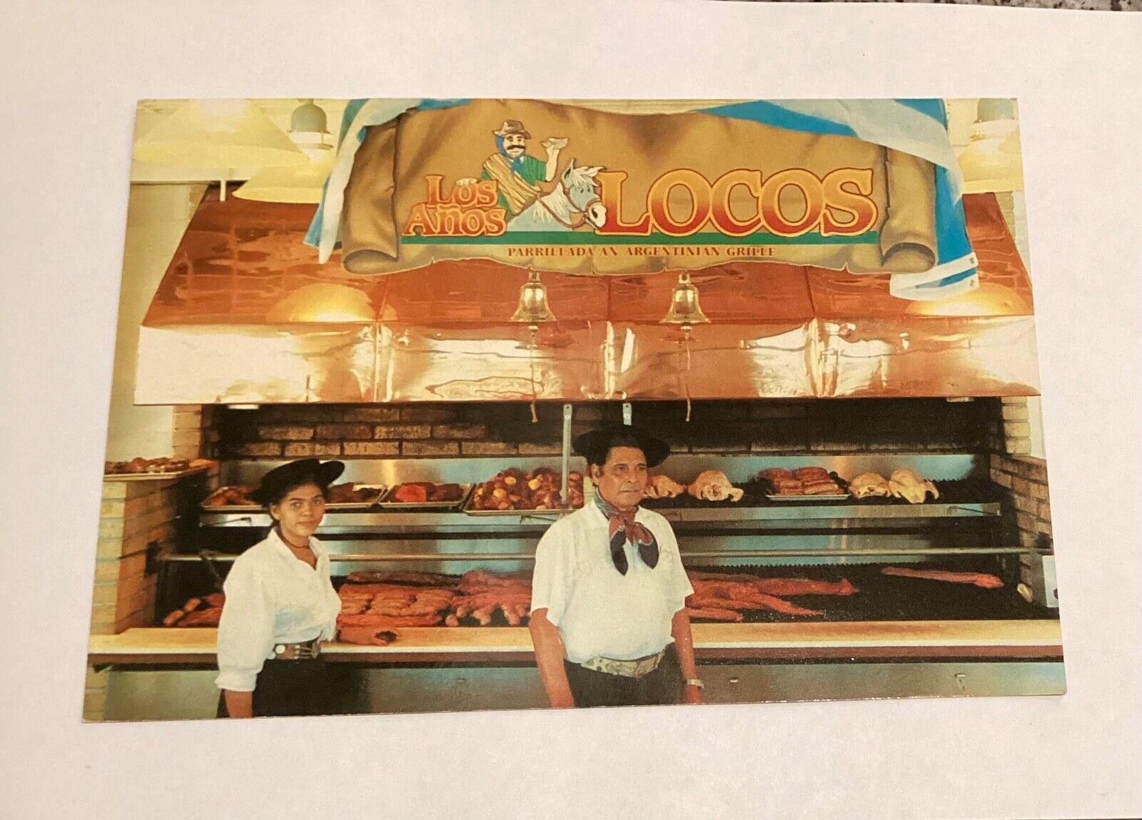 Los Amos Locos Restaurant Bayside Miami Florida Postcard P8