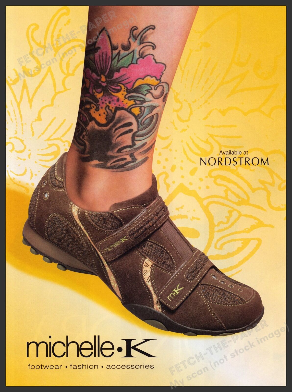 Michelle K Shoes Footwear 2000s Print Advertisement 2005 Tattoo