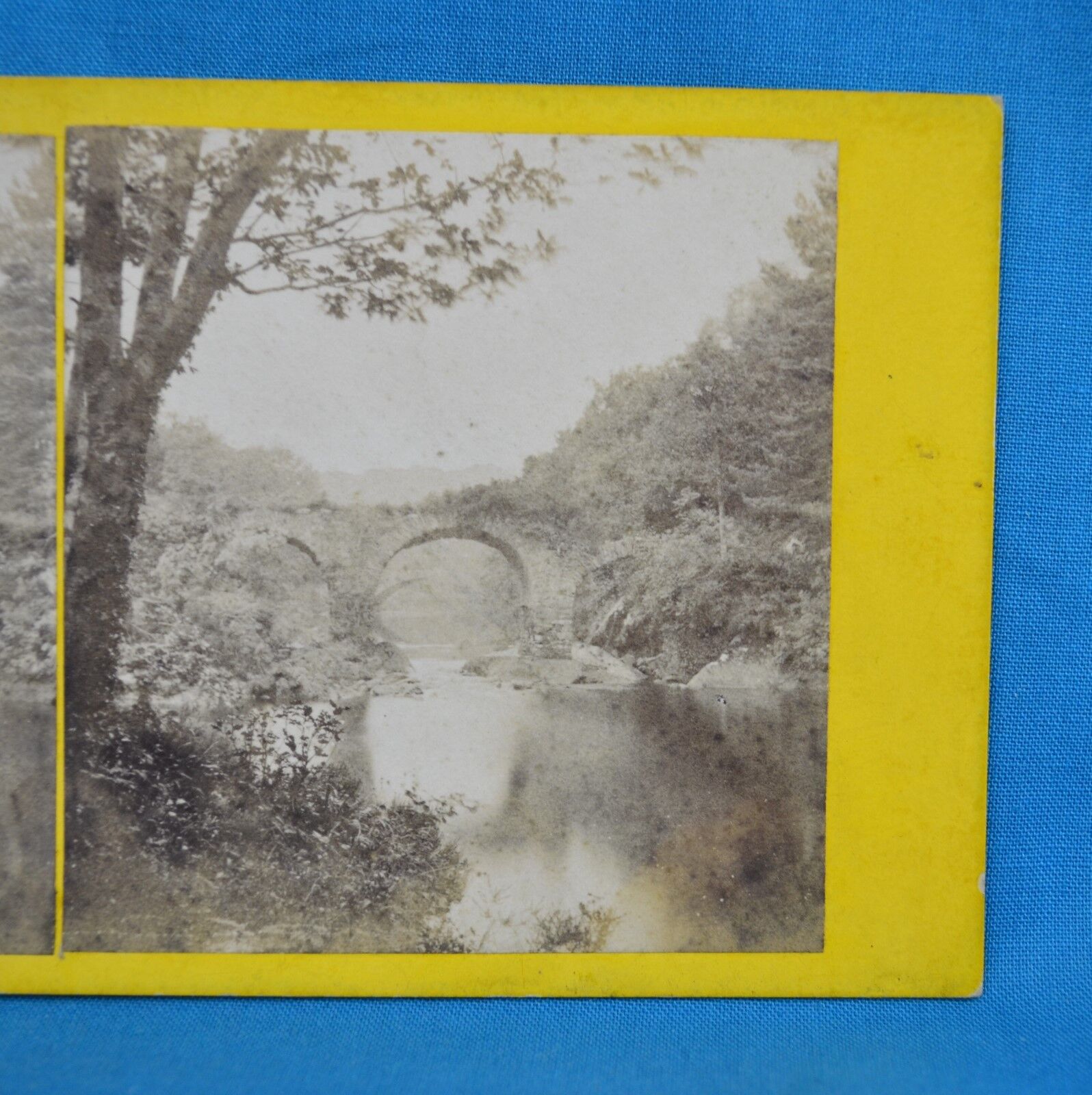 1860/70s Ireland Stereoview Photo Cromwell\'s Bridge Glengariff County Cork