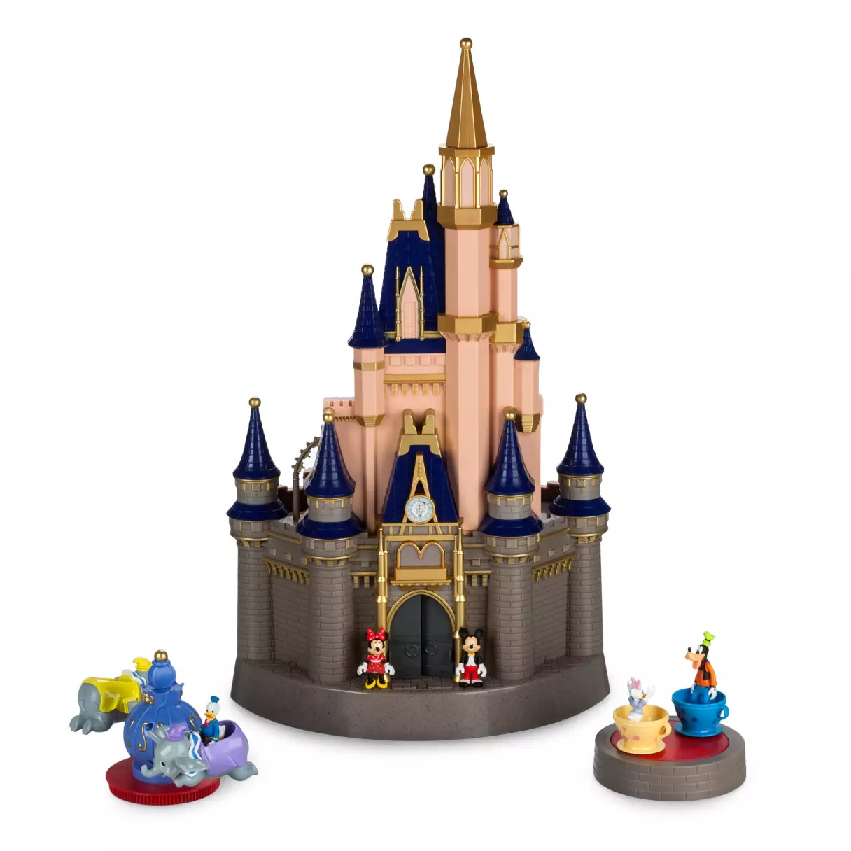 Walt Disney World Cinderella Castle Light Up Play Set Mickey Donal & Rides NEW