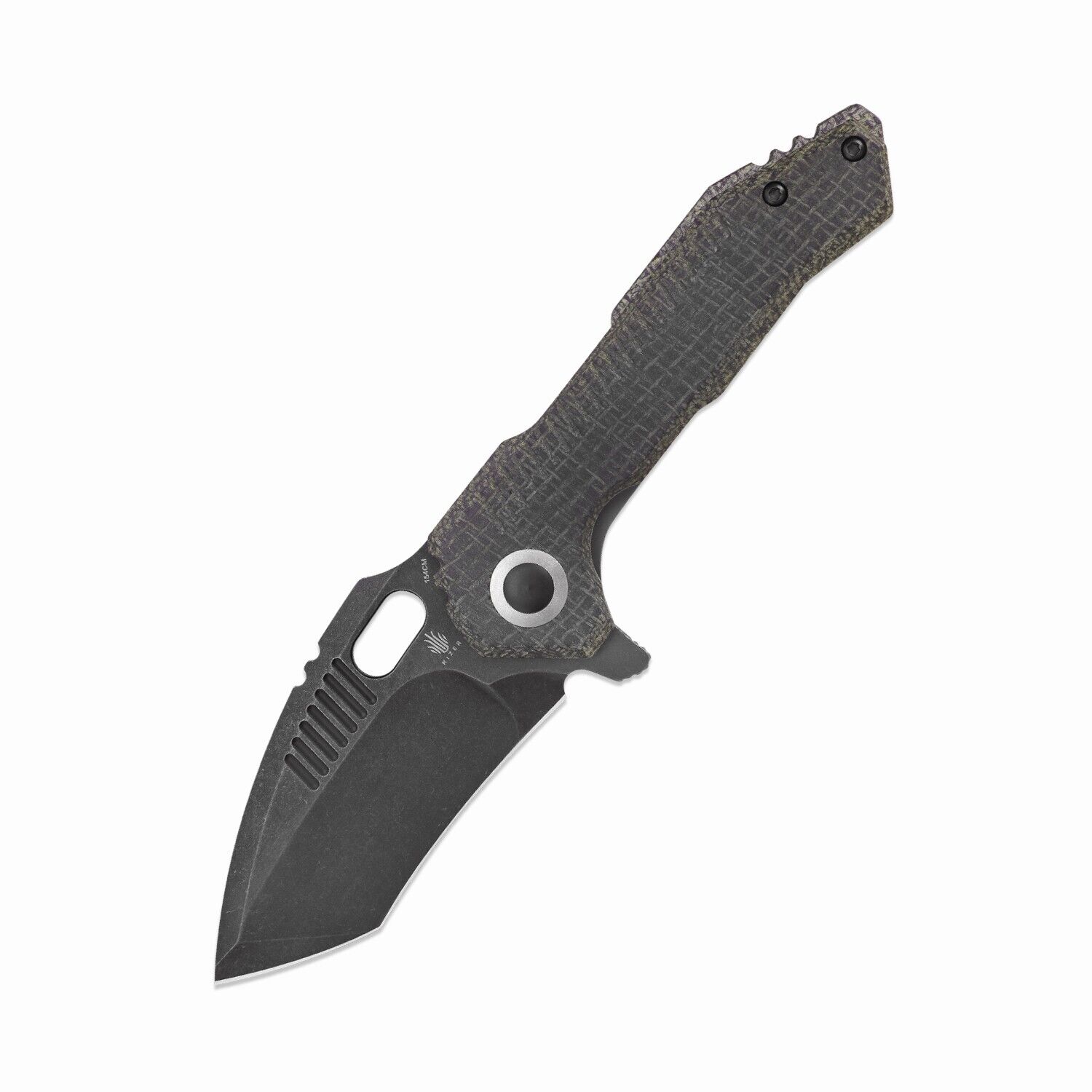 Kizer Mini Paragon Pocket Folding Knife Black Micarta Handle 154CM Steel V4600C2