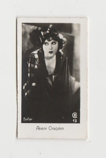 Anny Ondra 1932 Bridgewater Film Stars Small Trading Card - Series 1 #13