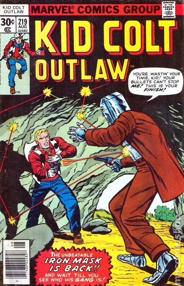 Kid Colt Outlaw #219 FN 1977 Stock Image