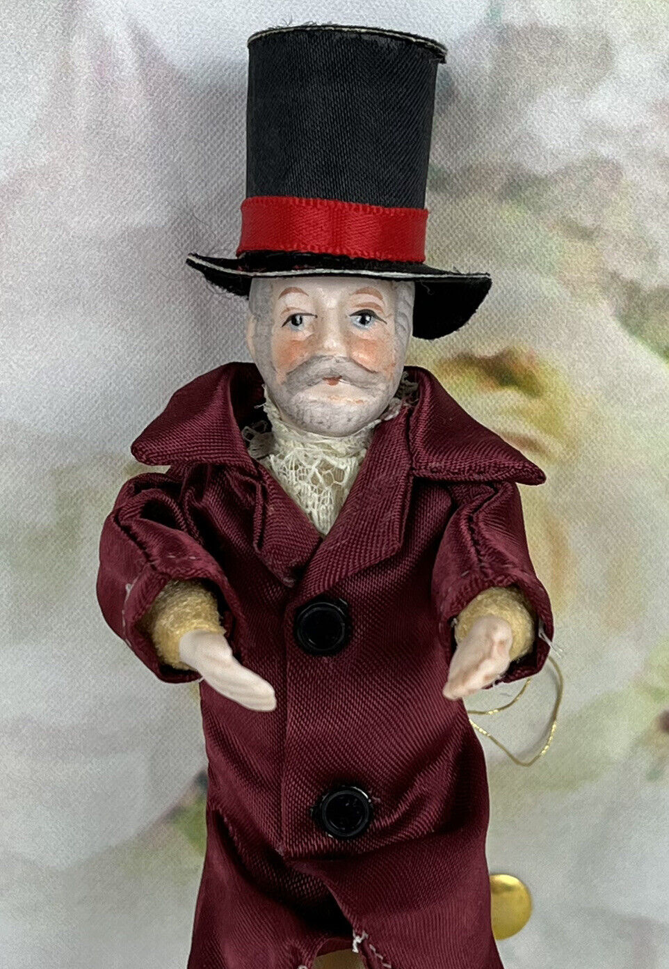Vintage A Christmas Carol Ebenezer Scrooge Charles Dickens Ornament