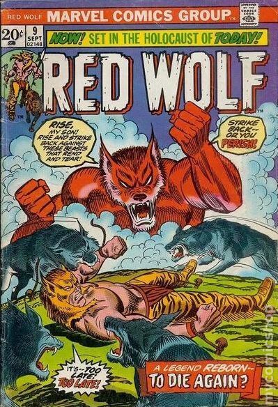 Red Wolf #9 VG/FN 5.0 1973 Stock Image Low Grade
