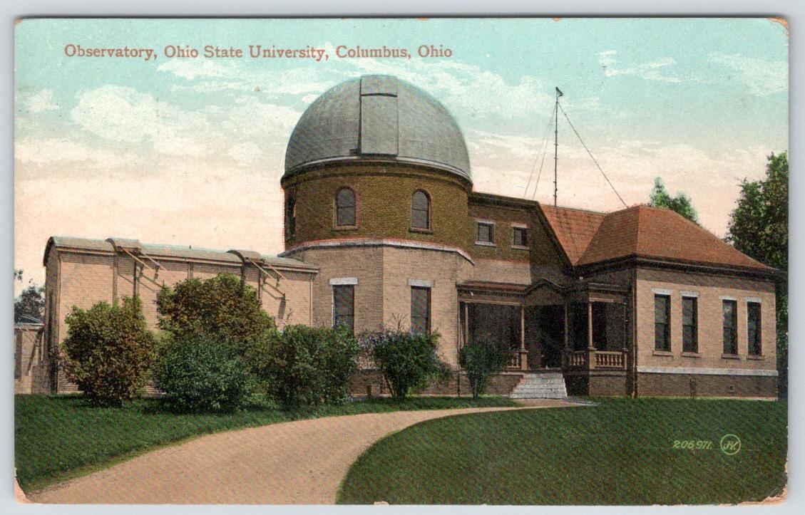 1909 OHIO STATE UNIVERSITY OBSERVATORY COLUMBUS ANTIQUE POSTCARD