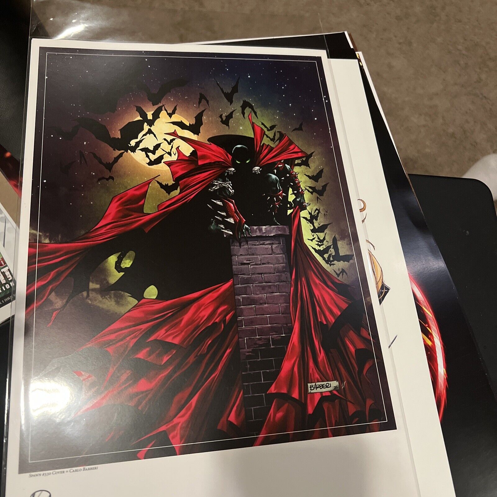 SDCC 2022 Spawn Poster #330 11x17 Print Signed By Artist Carlo Barberi