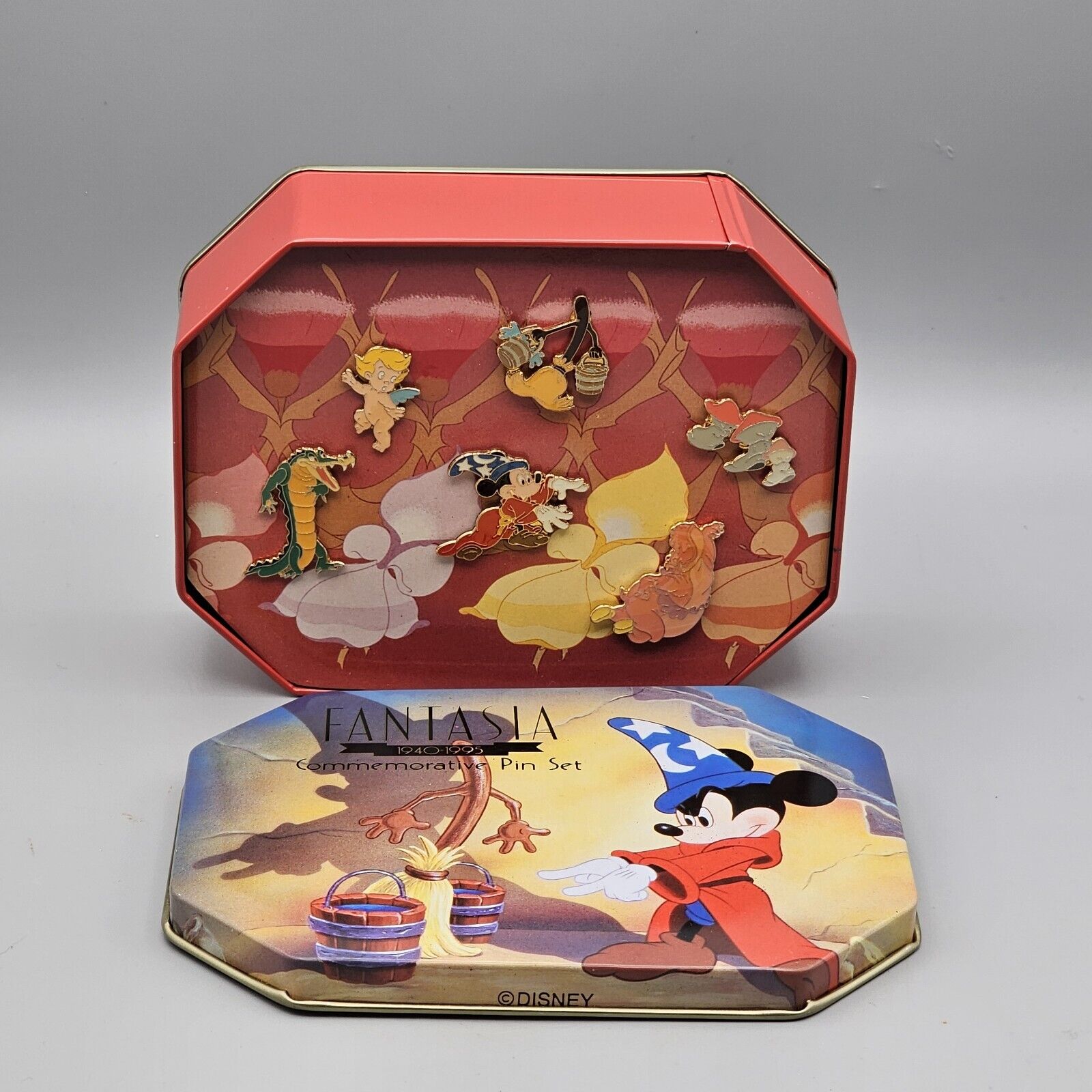 Disney Fantasia Commemorative Tin Six Piece Pin Set