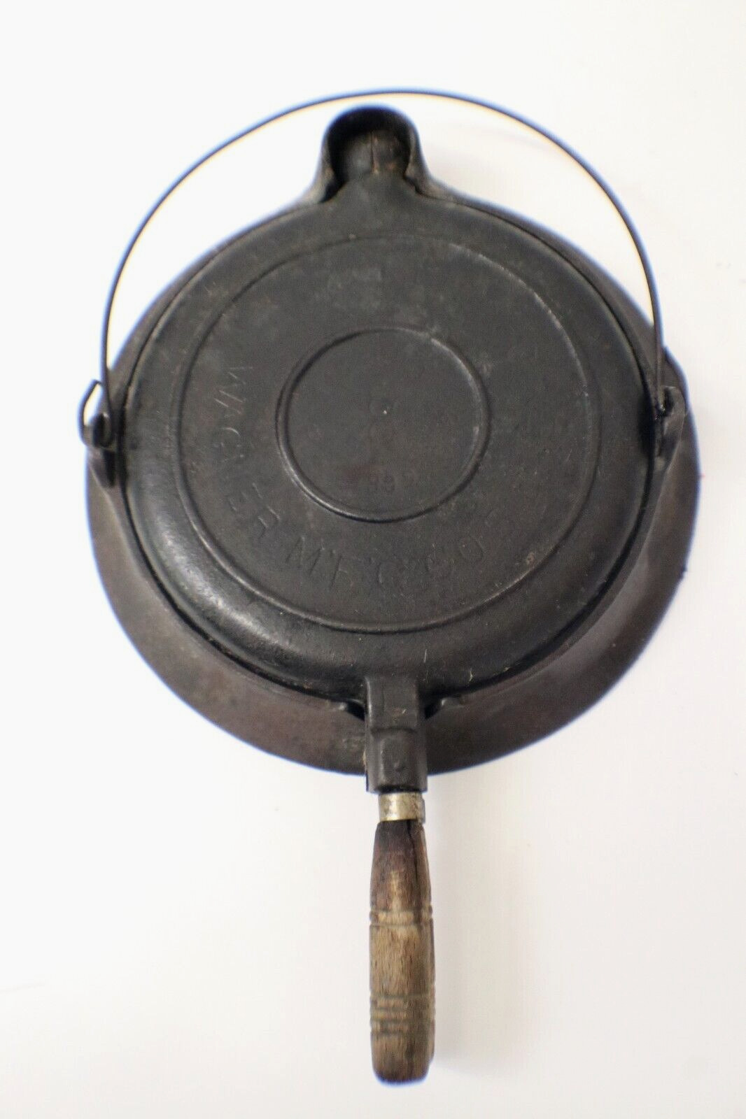 Antique July 26, 1892 Wagner Sidney O Cast Iron No8, 3 Pc. Low Base Waffle Maker