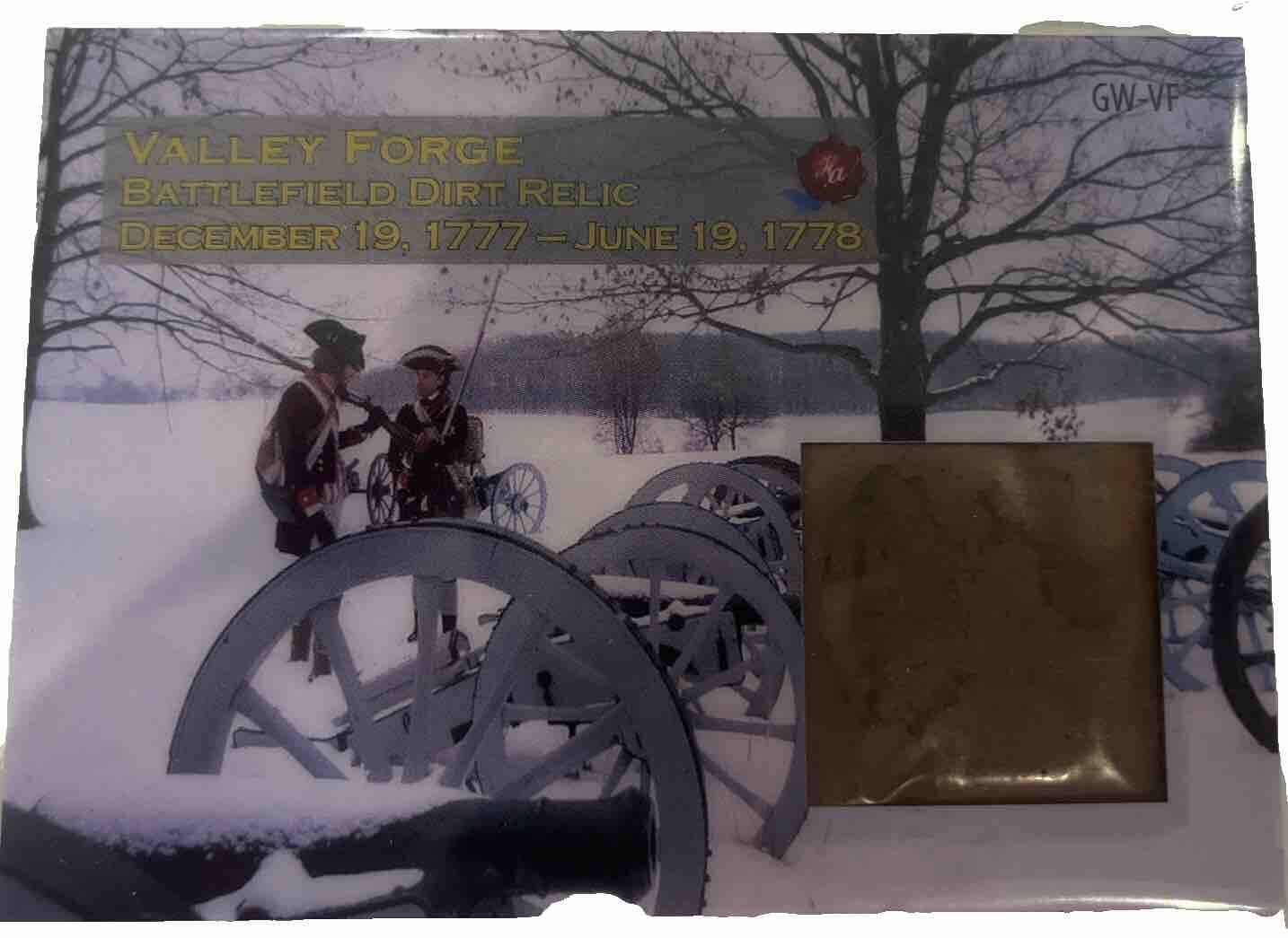 2022 Historic Autographs Valley Forge Dirt Relic 69/555 
