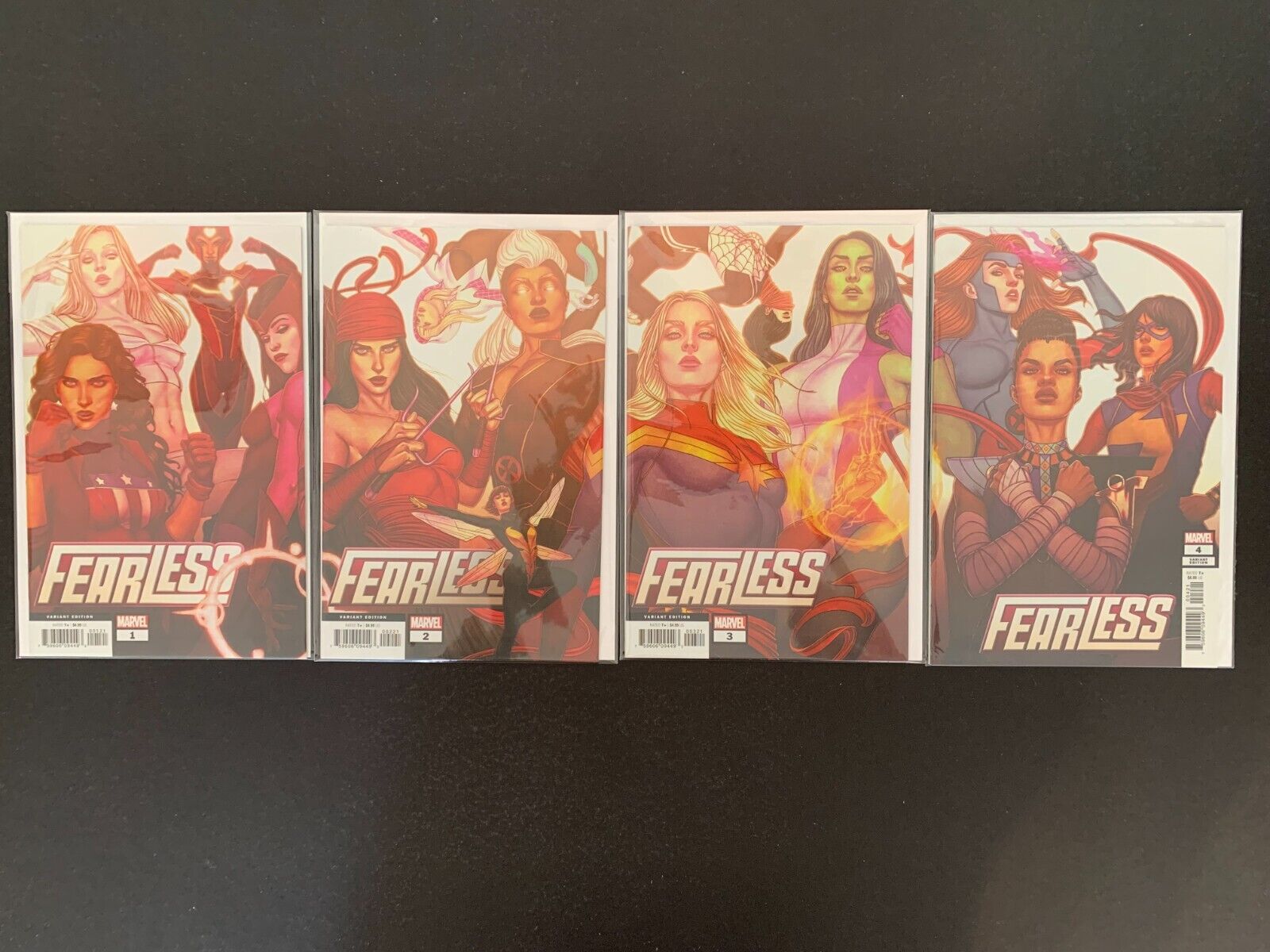 FEARLESS #1-4 COMPLETE *NM OR BETTER* (2019)  JENNY FRISON CONNECTING VARIANTS