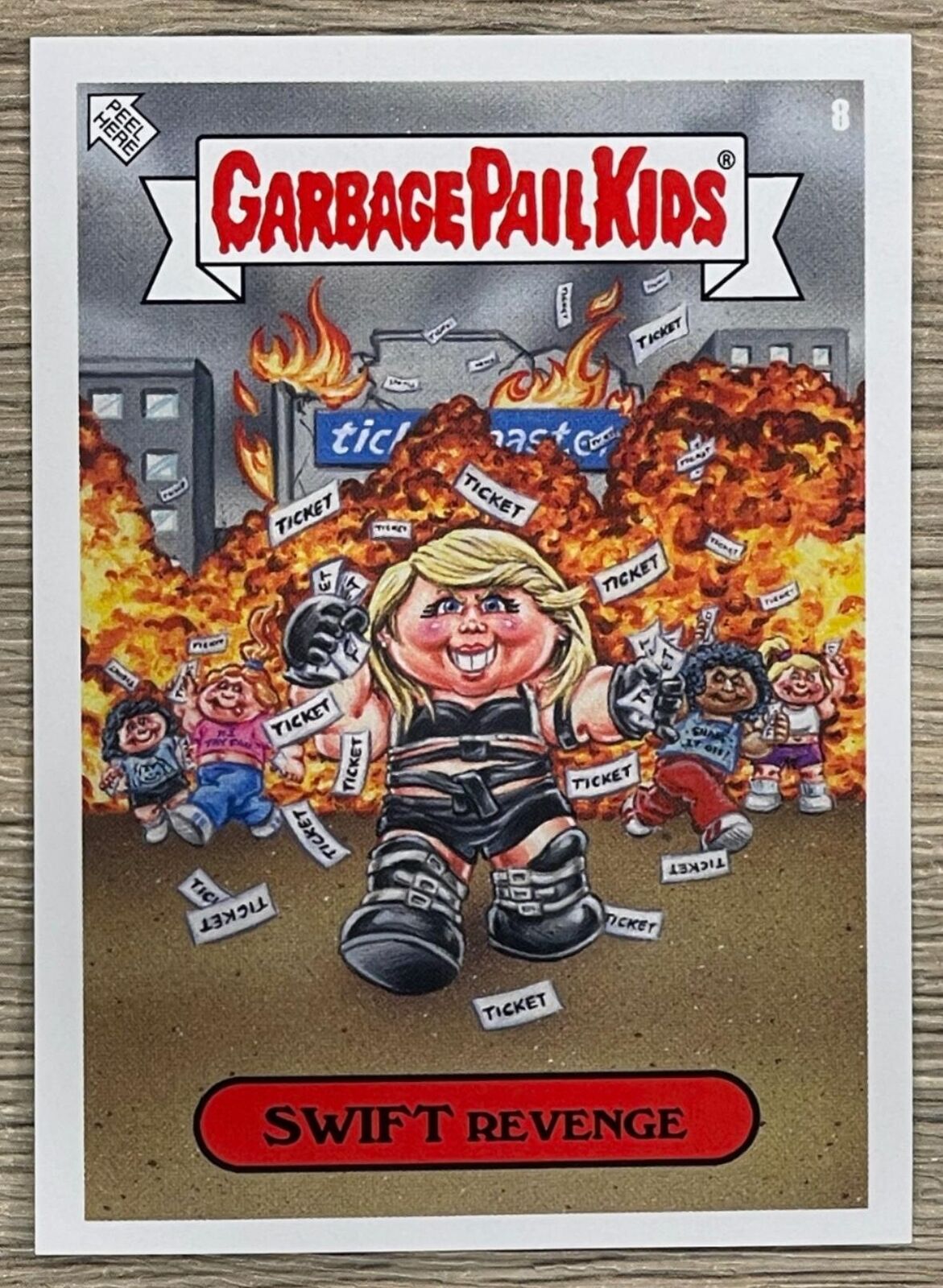 2022 Topps Garbage Pail Kids GPK 2022 Was the Worst #8 Taylor Swift Revenge