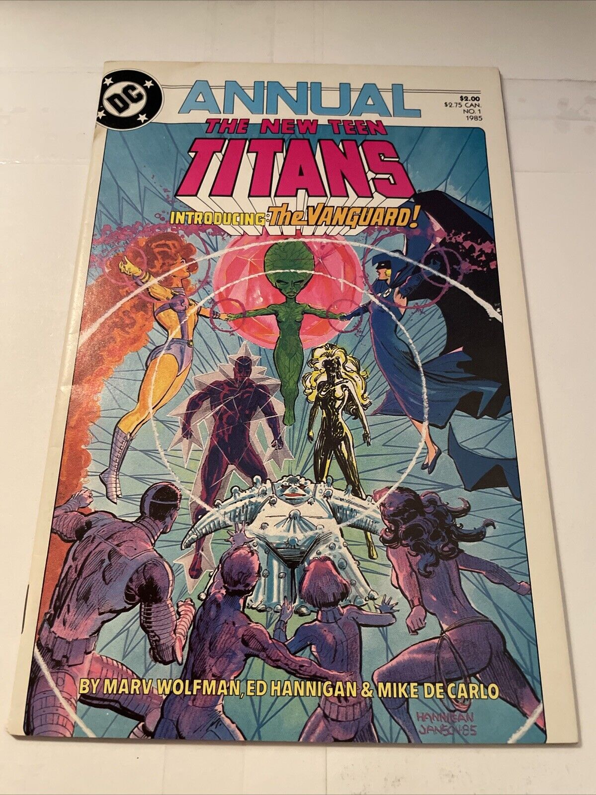 1984 #1 DC The New Teen Titans Introducing The Vanguard Annual Comic Book