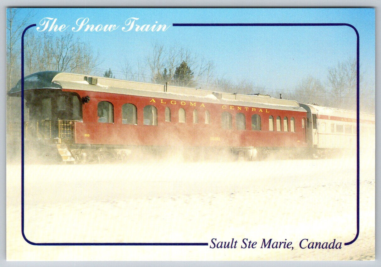 The Snow Train Sault Ste Marie Ontario Canada Postcard