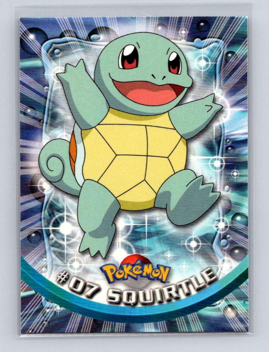 Squirtle #7 Pokemon Topps TV Animation Series 1 Non-Holo 1st Print NM/LP