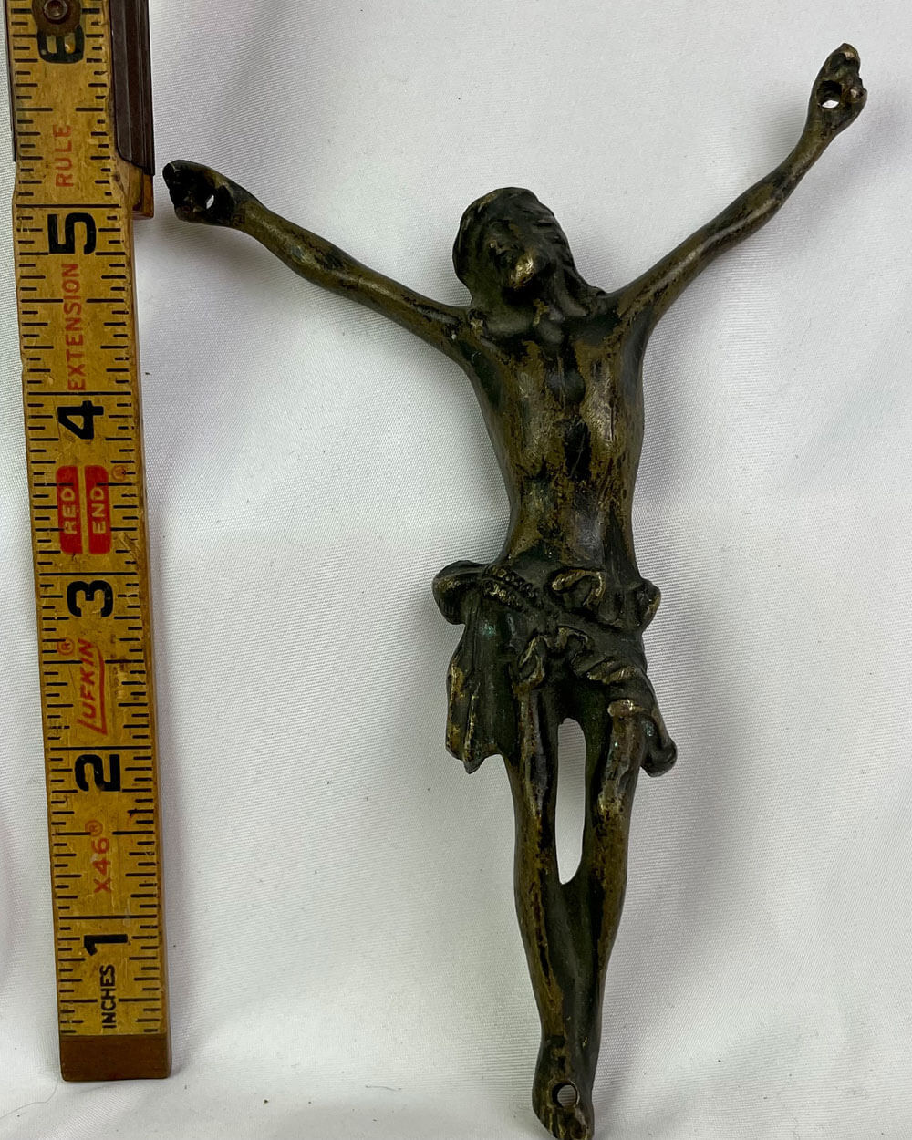 Beautifully preserved Antique Bronze Casting of Crucified Jesus Christ