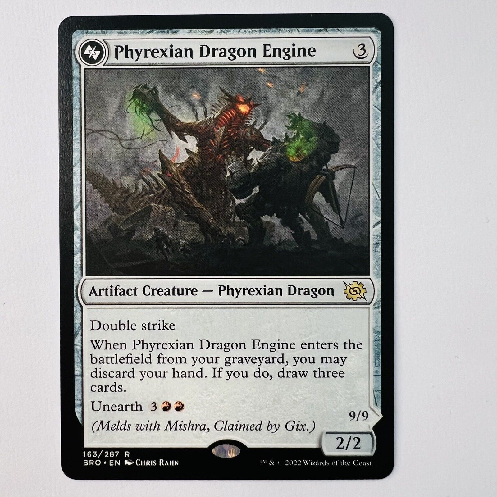 Magic The Gathering Mtg Phyrexian Dragon Engine Rare Brother\'s War Excellent