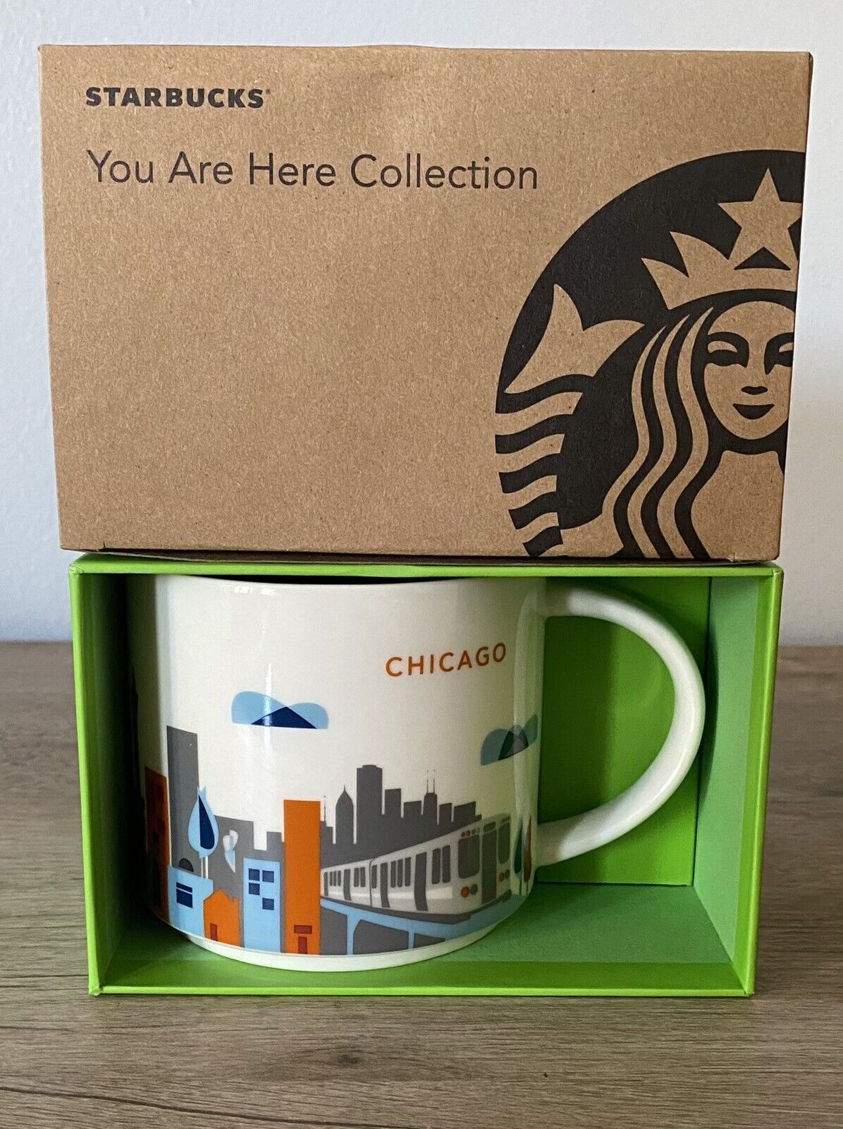 2015 Starbucks You Are Here Collection Chicago Coffee Mug Cup In Box