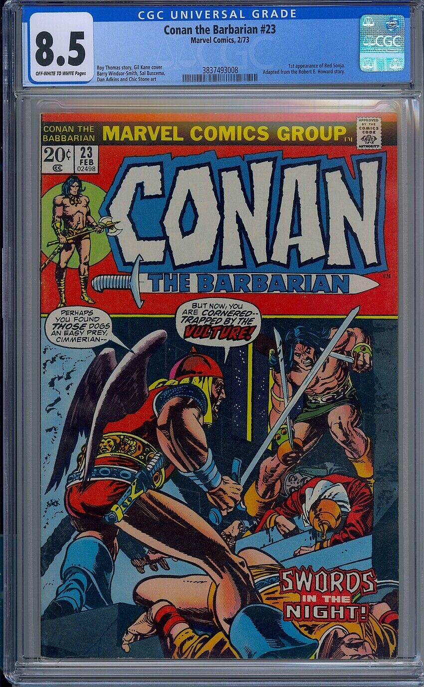 CGC 8.5 CONAN THE BARBARIAN #23 1ST APPEARANCE RED SONJA 1973