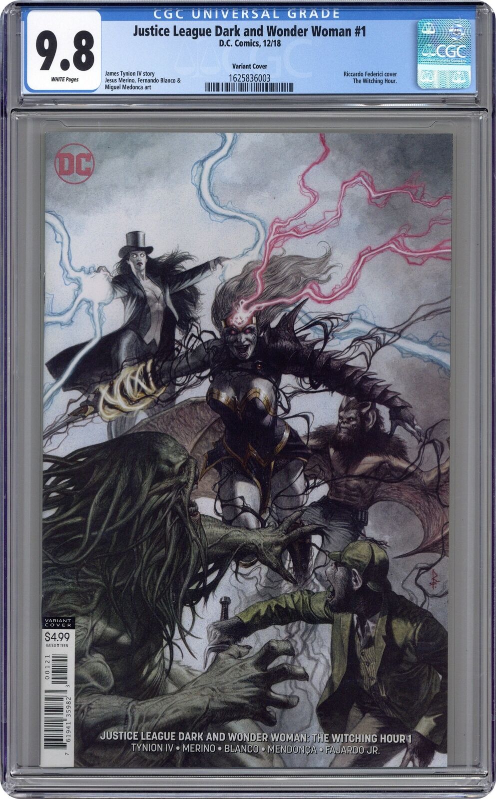 Justice League Dark and Wonder Woman The Witching Hour 1B Federici CGC 9.8 2018