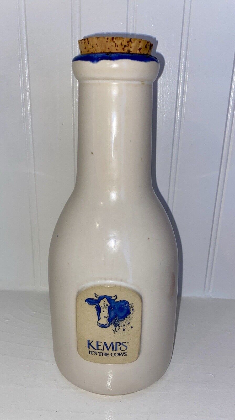 Vintage Kemps It\'s the Cows Series Pottery Milk Bottle  St Paul Minnesota