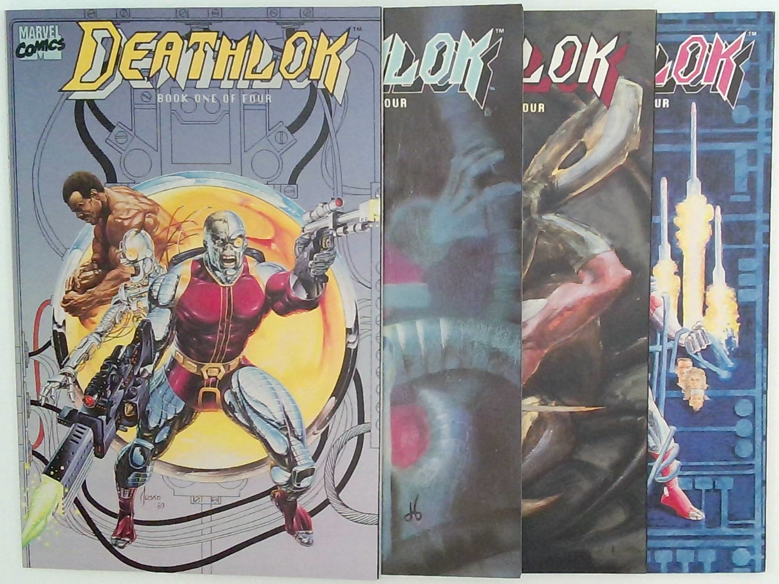 Deathlok #1-4 (Marvel 1990) Mini Series Complete Set Full Run Lot NM, NM-