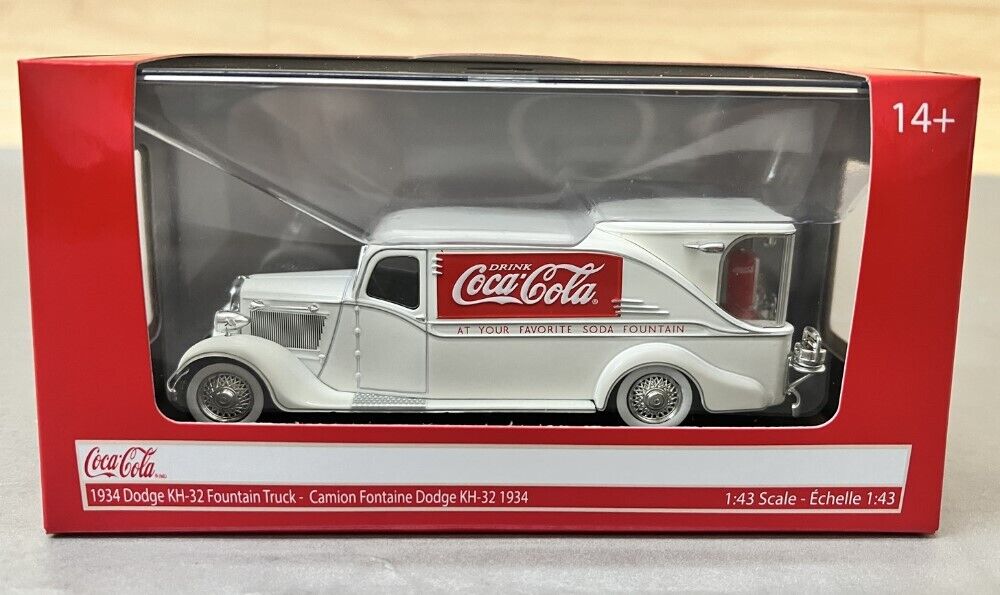 Motor City Classic Coca-Cola 1934 Dodge KH-32 Fountain Truck 1:43 Diecast Car