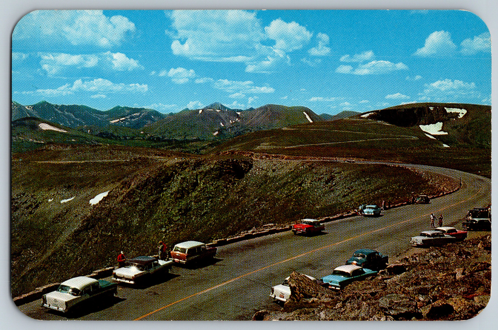 Colorado CO - Tundra Curves on the Trail Ridge Road - Vintage Postcards