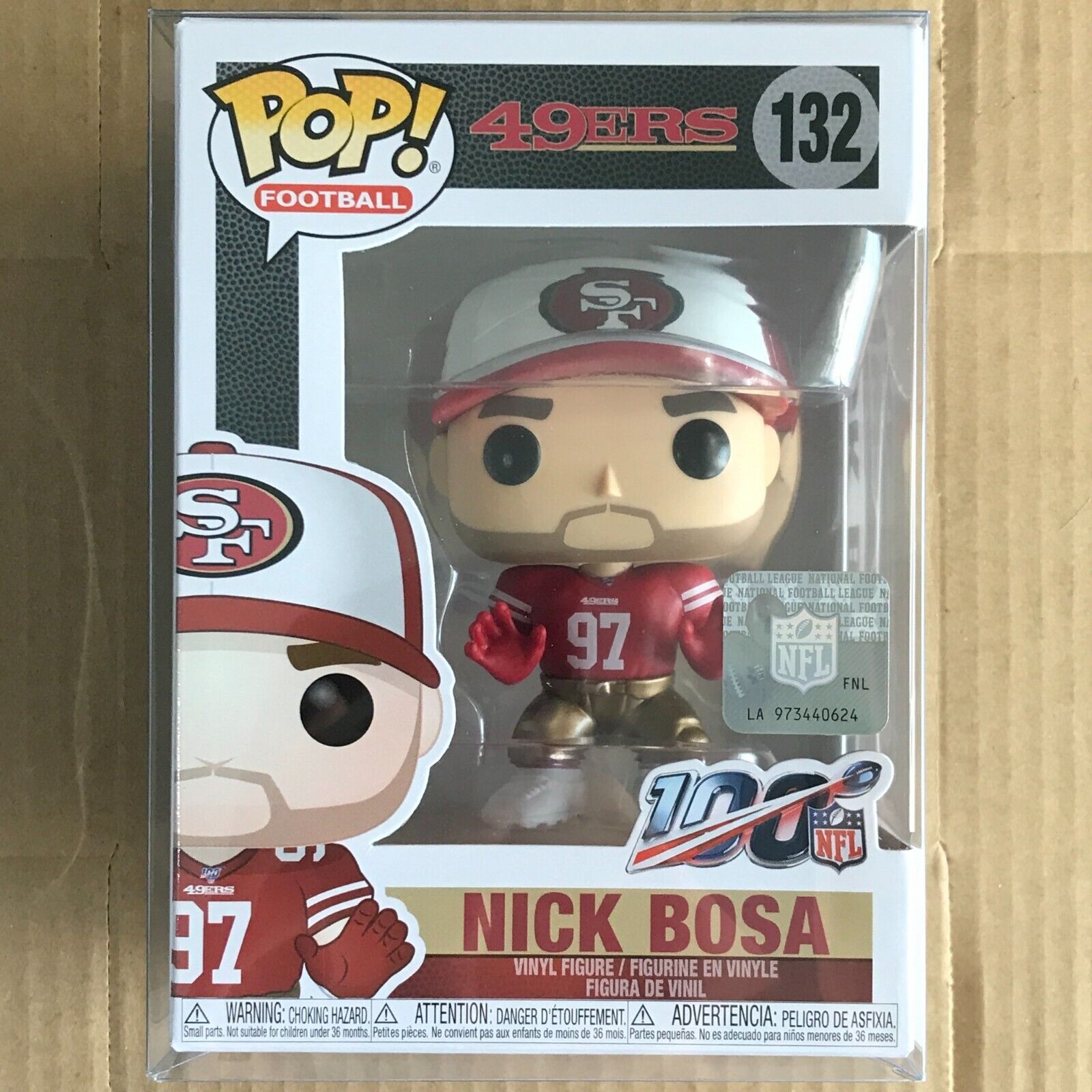 Funko Pop Nick Bosa #132, San Francisco 49ers, Home, Football, NFL