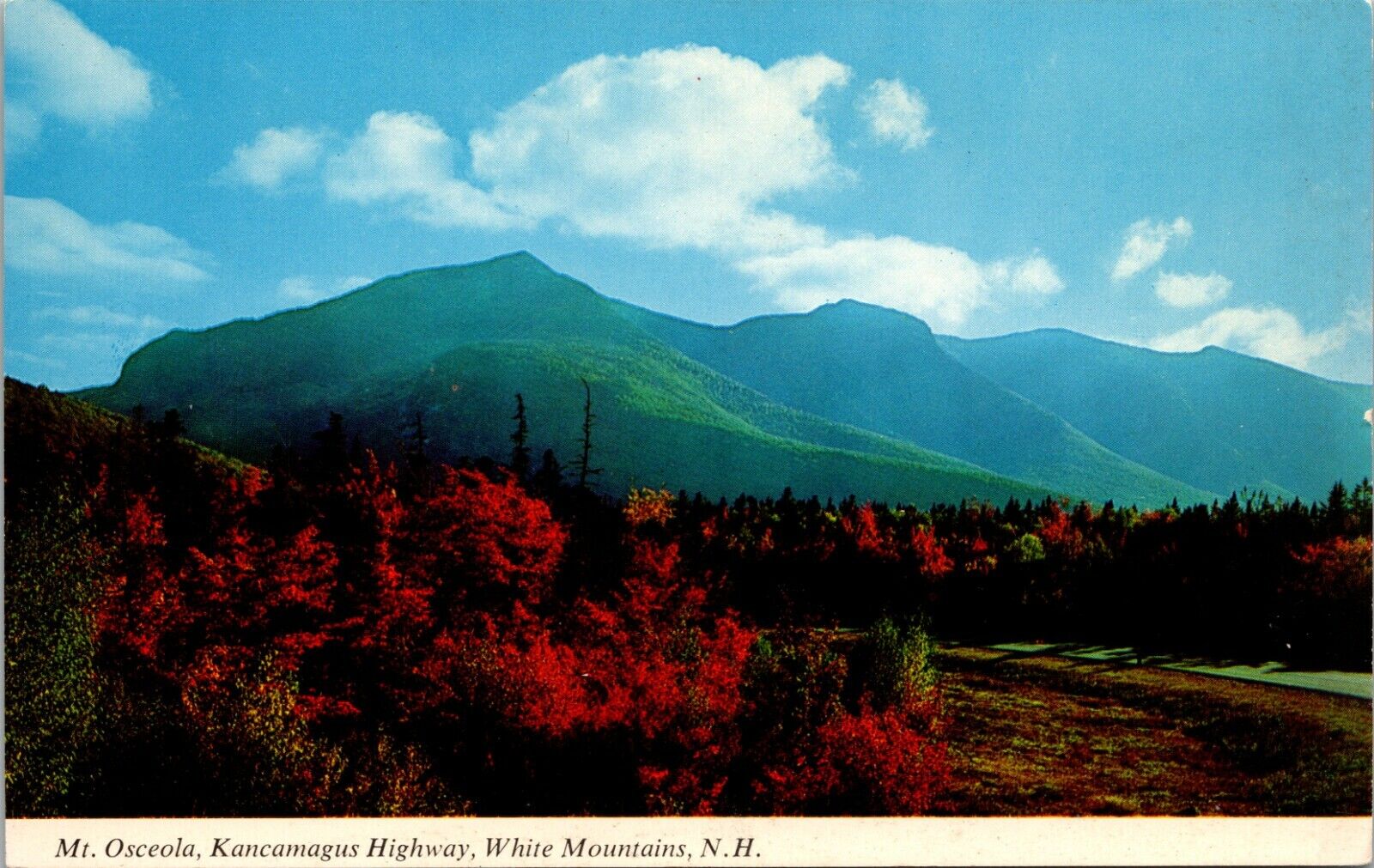 White Mountains New Hampshire NH Mt Osceola Kancamagus Highway Postcard