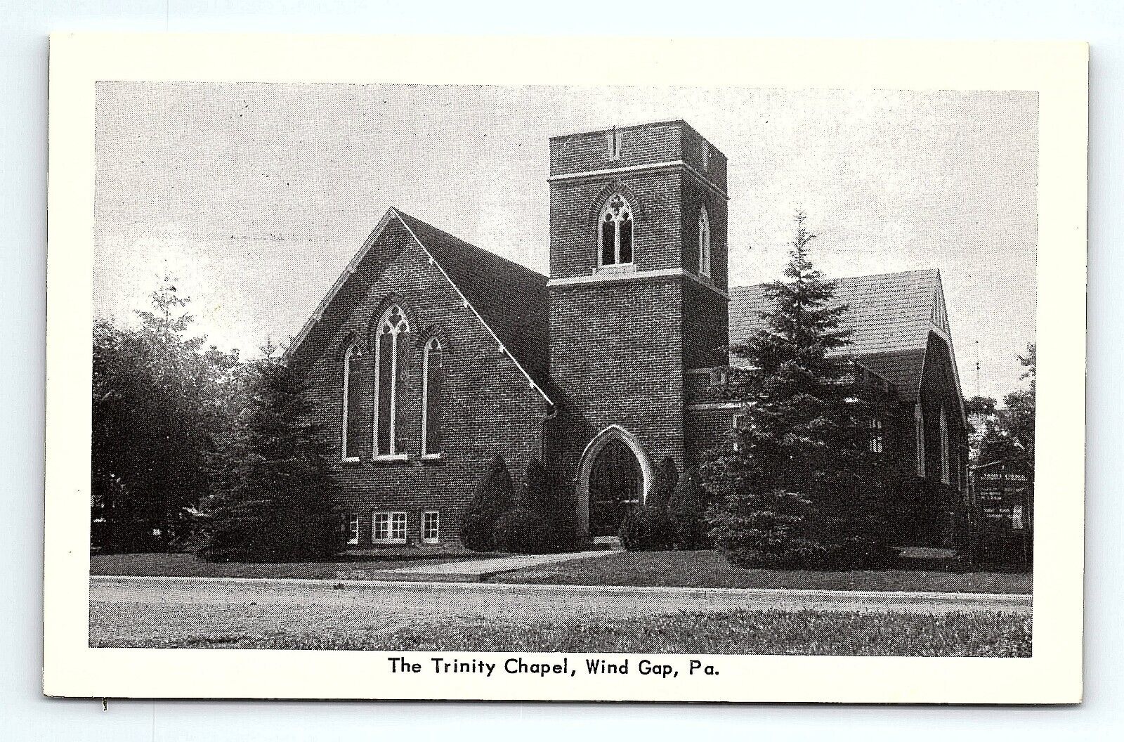 Wind Gap PA The Trinity Chapel Postcard S Lehigh Ave  pc91