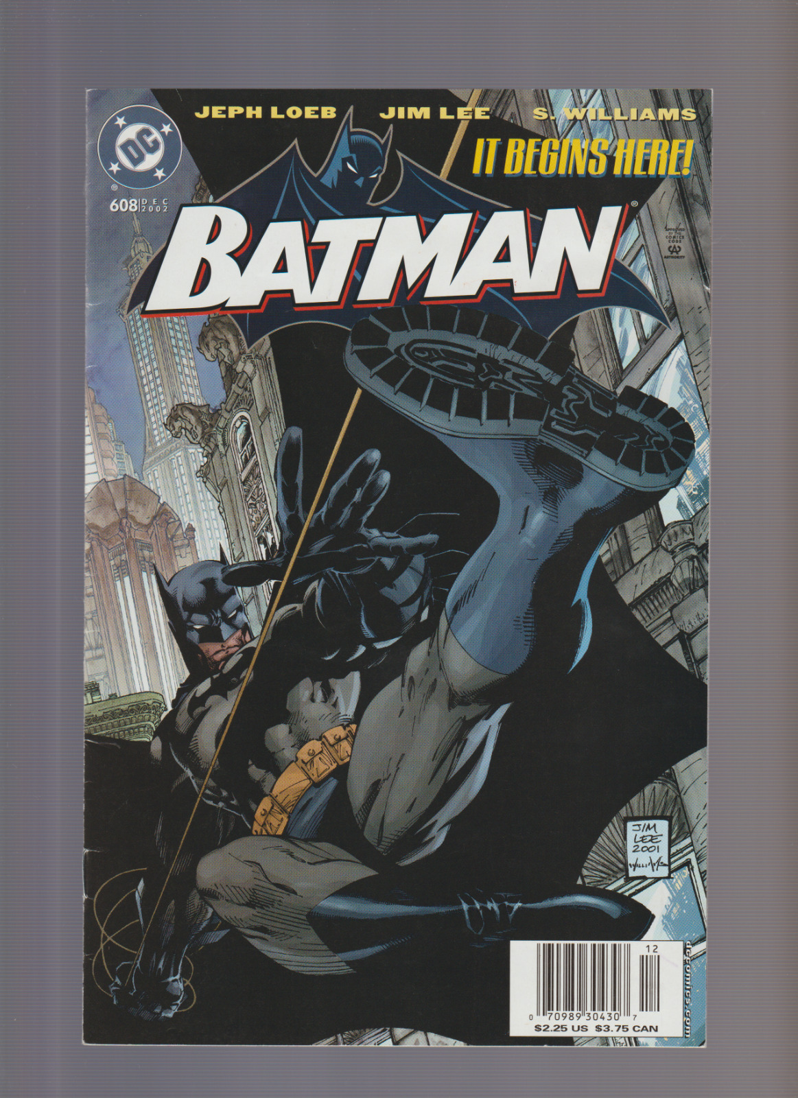 Batman #608 (2002) HTF RARE NEWSSTAND EPIC JIM LEE ART & START OF HUSH STORY