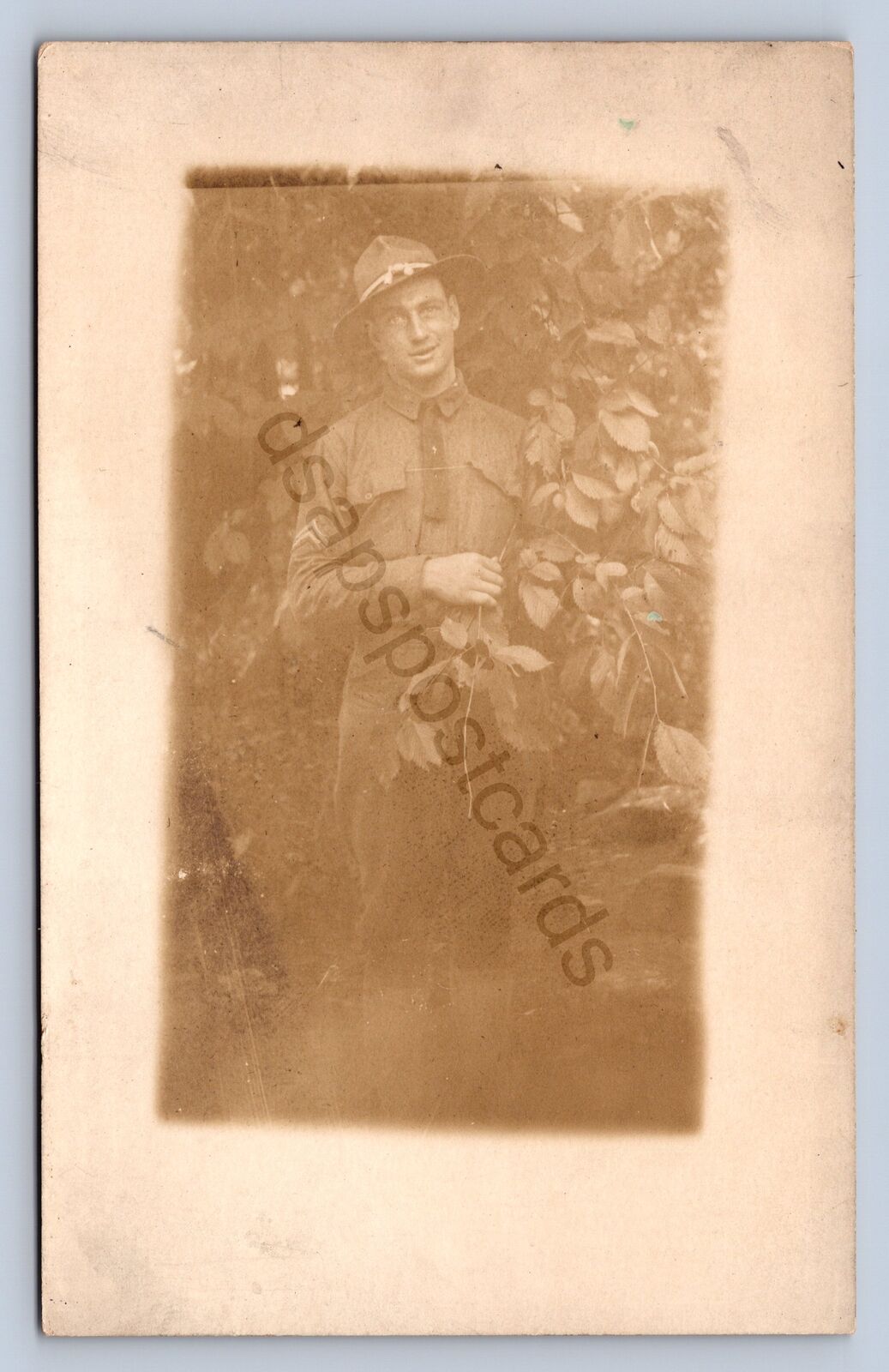 J94/ Steubenville Ohio RPPC Postcard c1910 Army Soldier  411