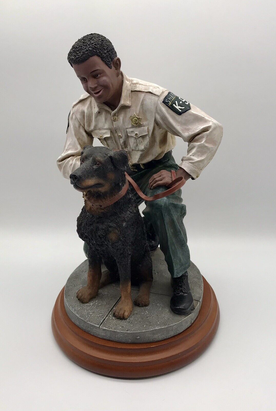 Vanmark Protectors Of Peace K-9 Sheriff Loyal Partner 1999 Ltd. Edition Figurine