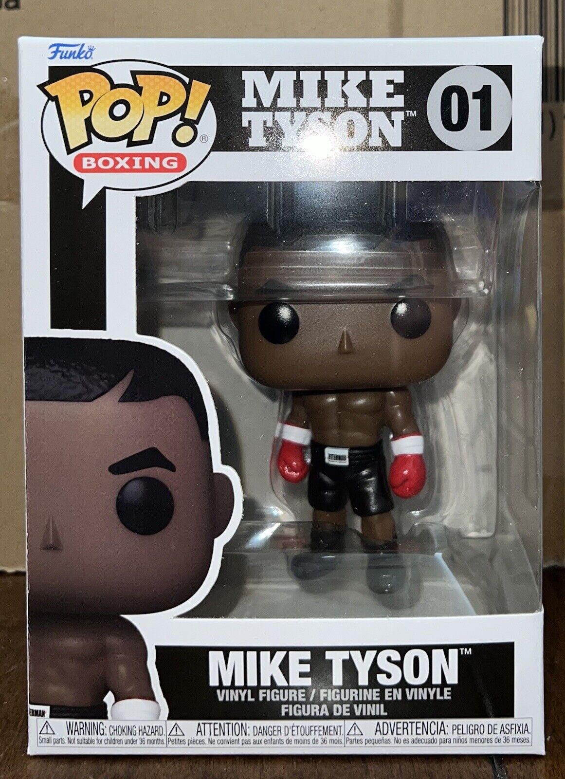 FUNKO POP BOXING #01 IRON MIKE TYSON VINYL FIGURE PUNCHOUT CHAMP WITH PROTECTOR