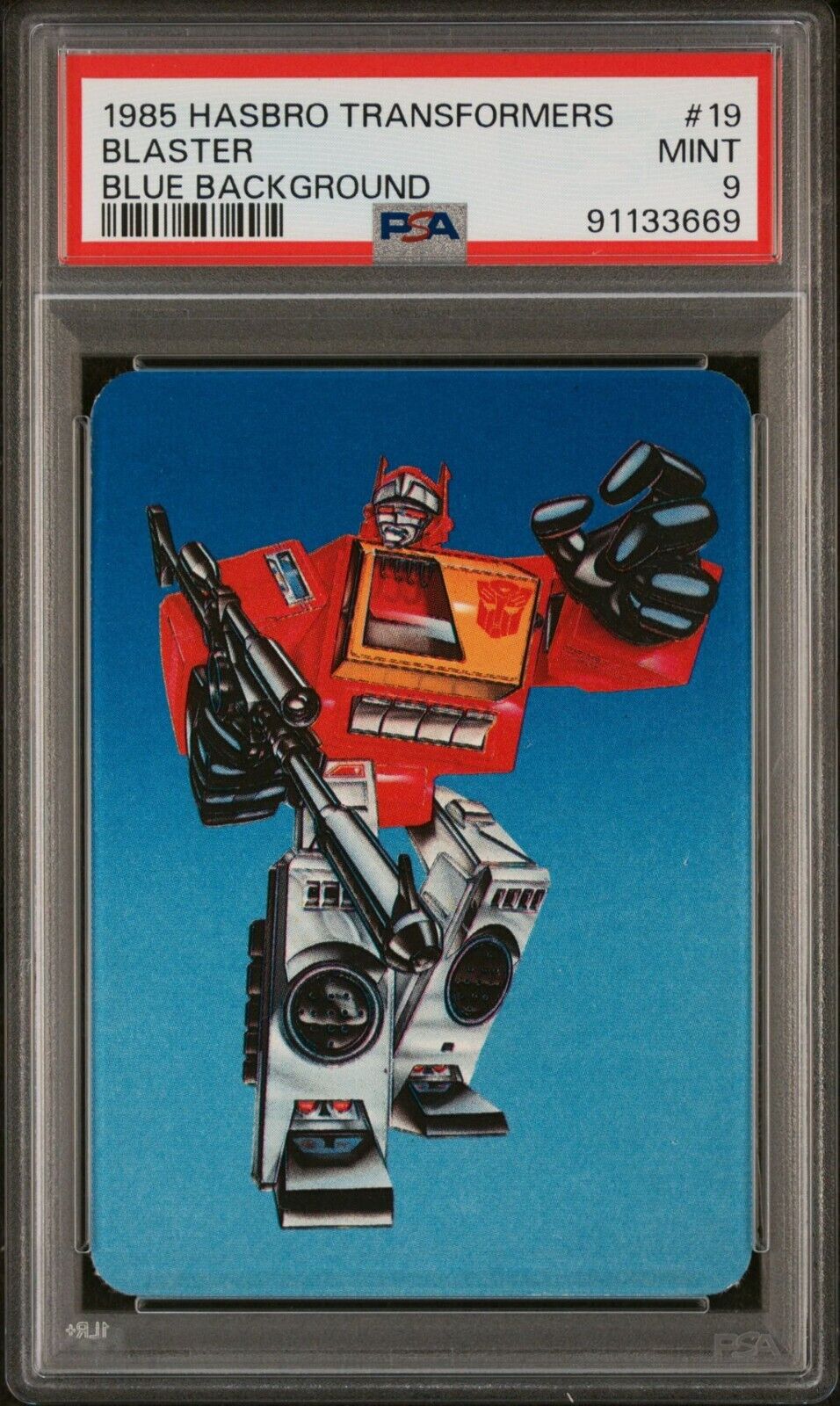 1985 Hasbro Transformers #19 Blaster PSA 9