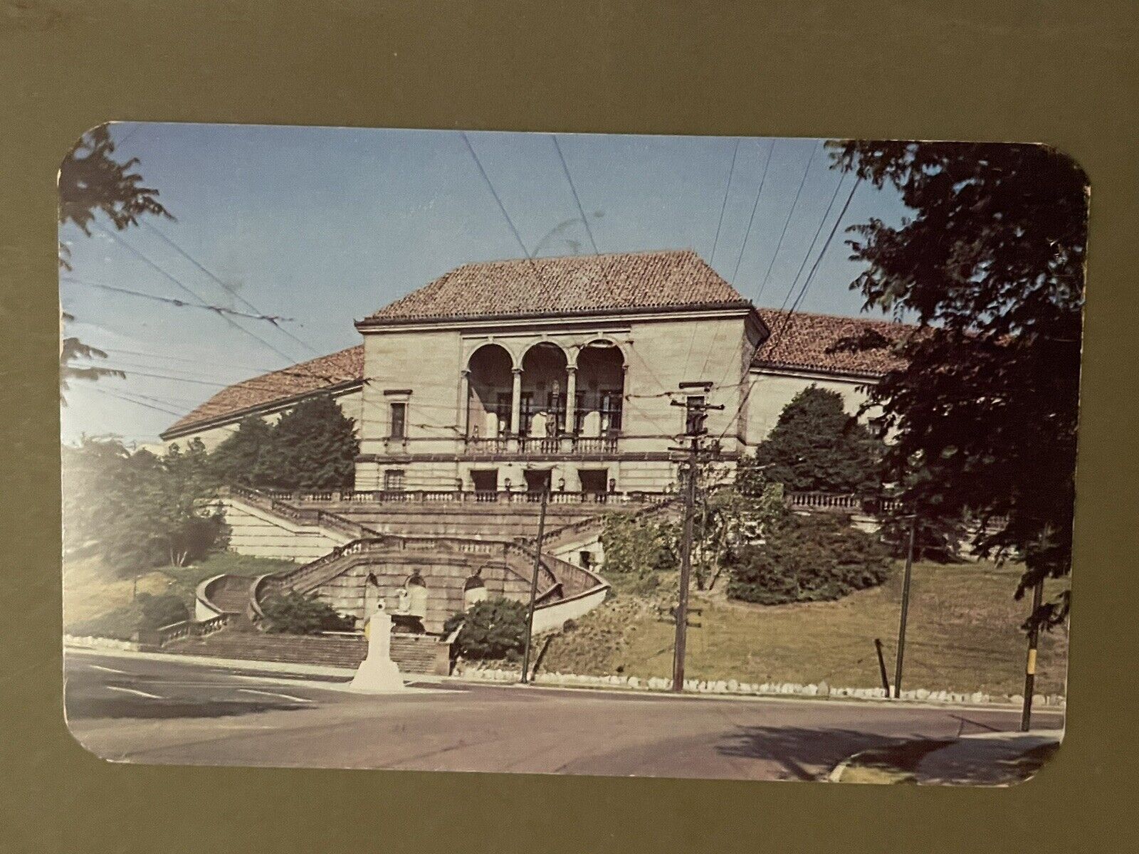 Dayton Art Institute Ohio 1955 PM Vintage Postcard