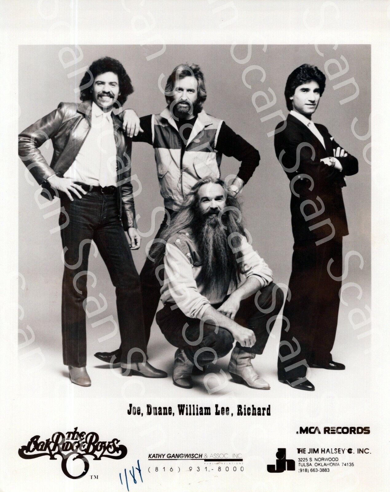 The Oak Ridge Boys  VINTAGE 8x10 Press Photo Country Music  3