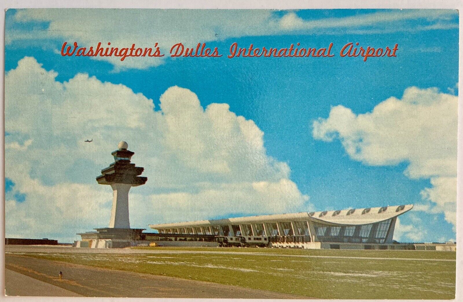 Dulles International Airport 1969 Vintage Postcard Pilot