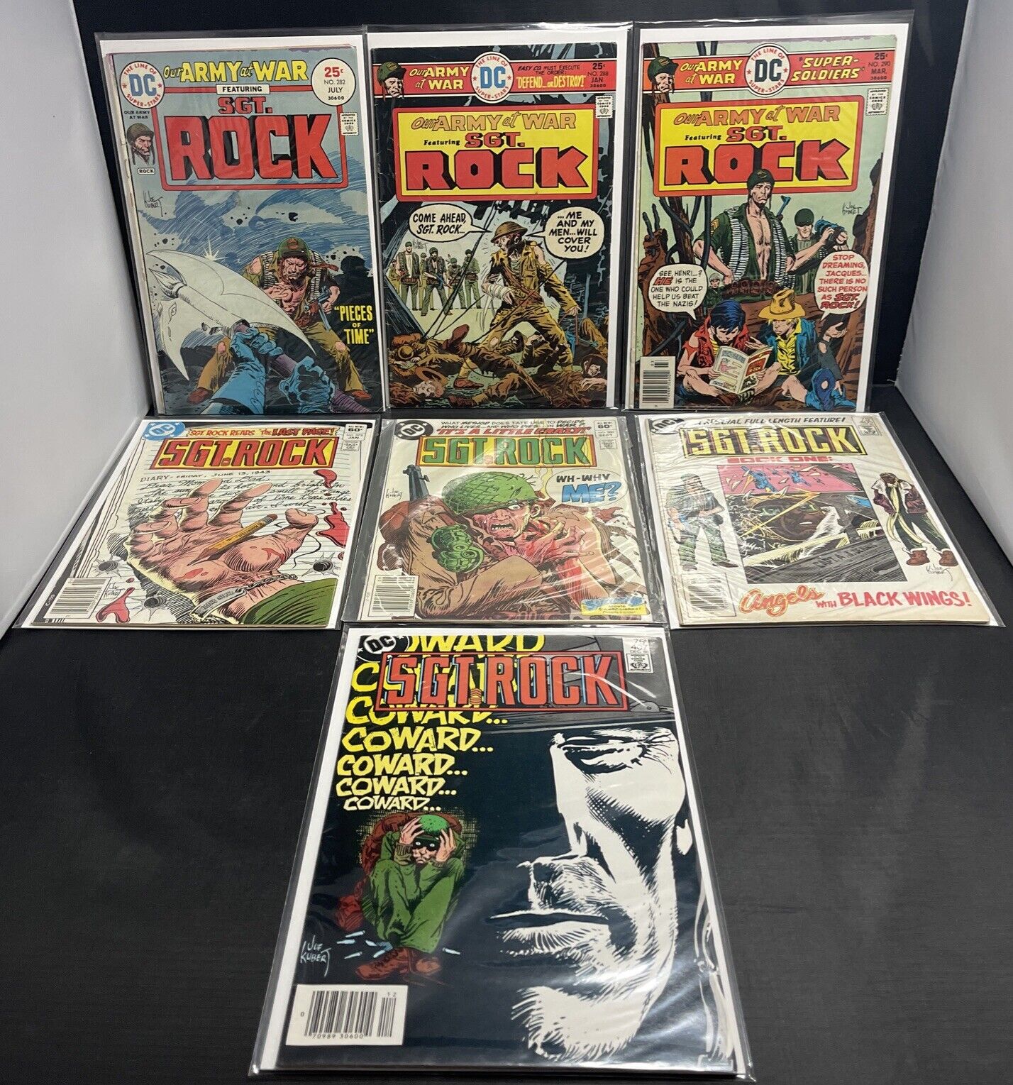 DC Comics Sgt. Rock #282,288,290,372,380,405,407 Angels With Black Wings 1980s
