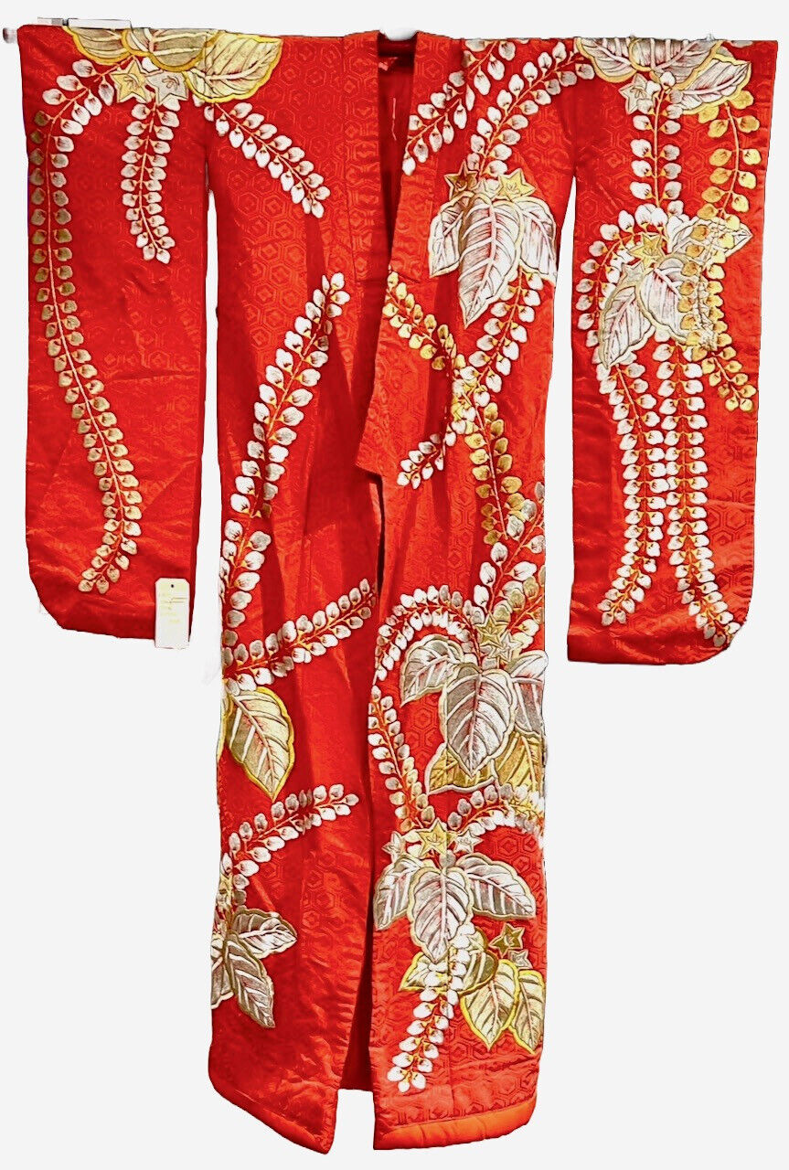 Embroidered Japanese Ceremonial Kimono