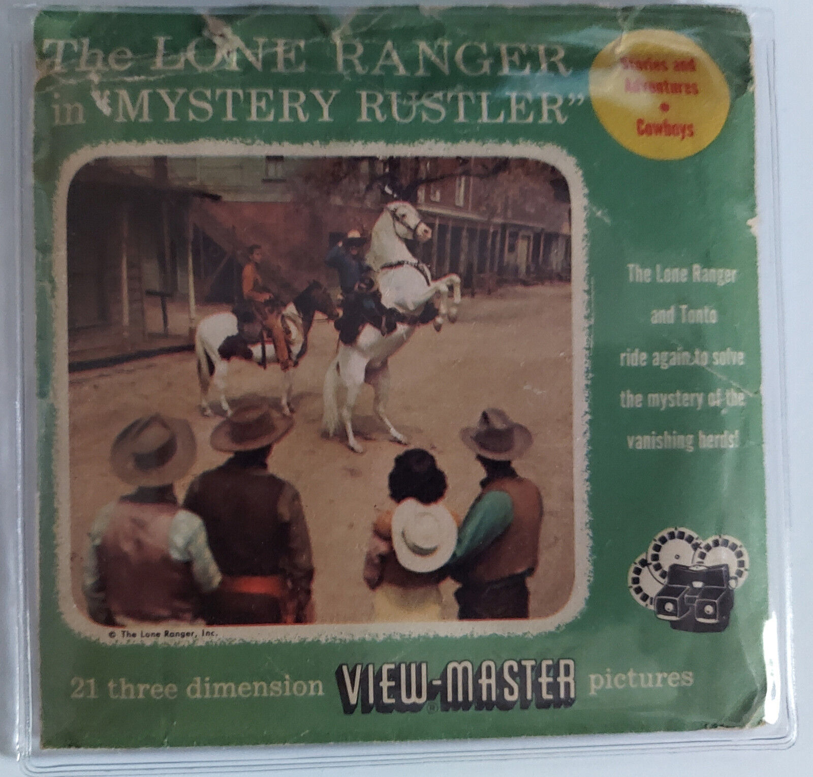 View-Master The Lone Range In Mystery Rustler 3 reel packet 962
